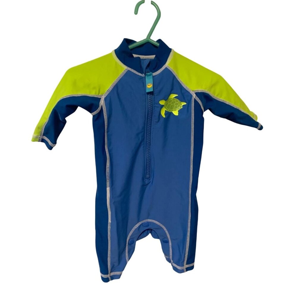 Sun Smarties One Step Ahead Boys Infant Baby Sz 6 Months Long Sleeve 1 Piece Swi
